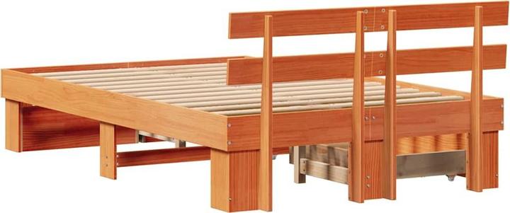 Actual product image vidaXL Holzbett (135 x 190 cm)