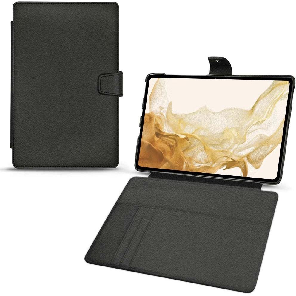 Noreve Lederschutzhülle Wallet (Galaxy Tab S8), Tablet Hülle, Schwarz