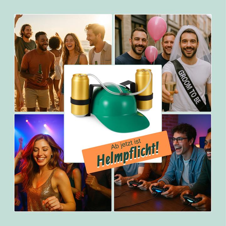 Produktbild Relaxdays Trinkhelm