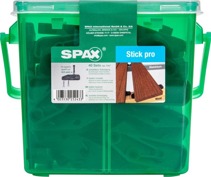 Productafbeelding Spax Terrasseick Pro Fuer Ca. 1 Qm 40icks Inkl. Schrauben Hkb (40x)
