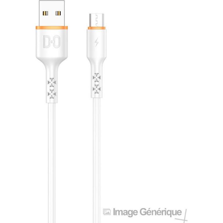 Générique Câble Data Micro USB Vers USB - 1m - Blanc - (Compatible, Blister) (1 m), Cavo USB