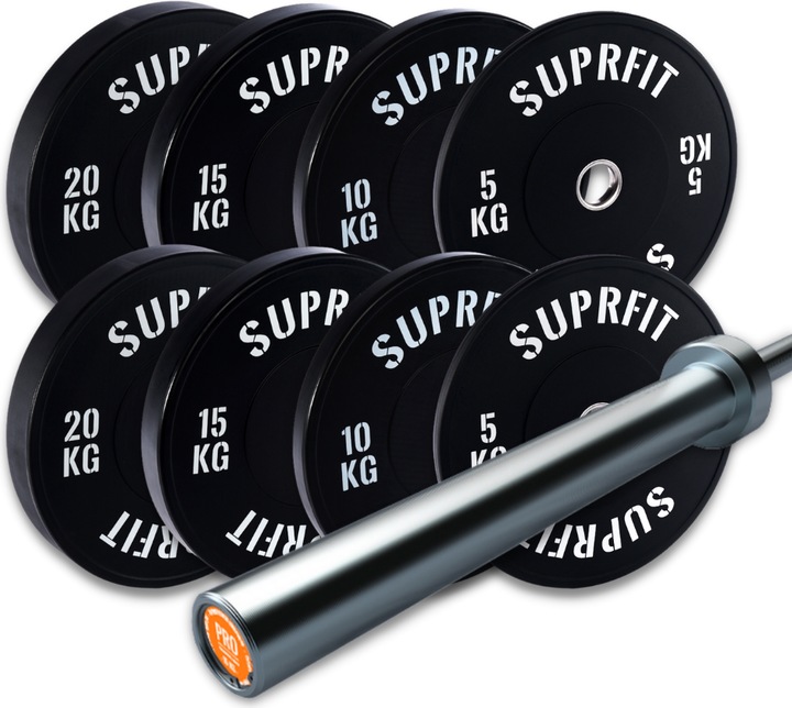 Produktbild Suprfit Econ Bumper Plates - White Logo - Sets