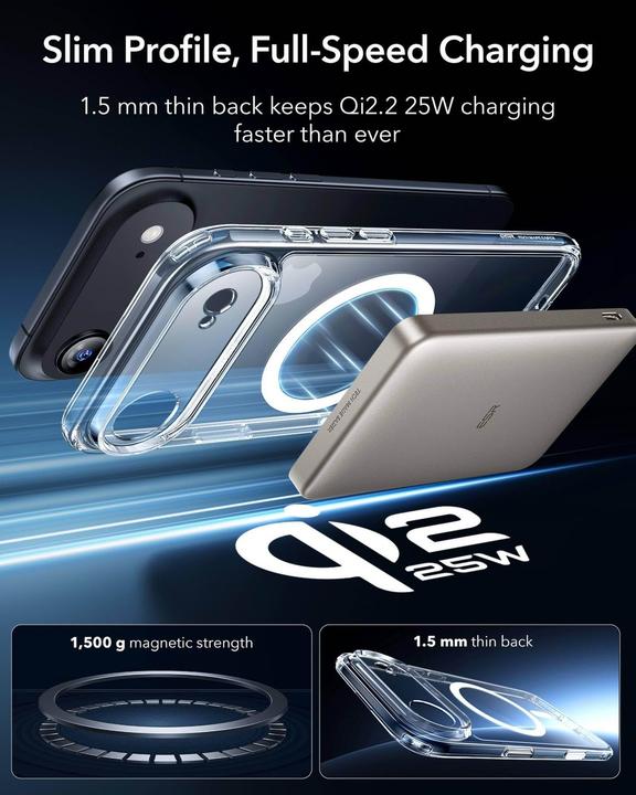 Actual product image ESR Classic Hybrid Magnetic Case (Camera Control) (Apple iPhone 17, Apple iPhone Air)