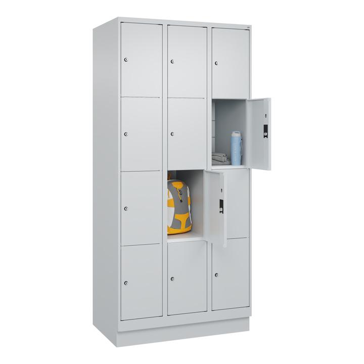 Actual product image C+P Fächerschrank Classic Plus, 4 Fächer übereinander, Abteilbreite 30 cm, mit Sockel (90 cm, 195 cm)