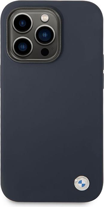 Produktbild BMW Etui BMHMP14LSILNA iPhone 14 Pro 6,1" granatowy/navy Silicone Metal Logo MagSafe (Apple iPhone 14 Pro)