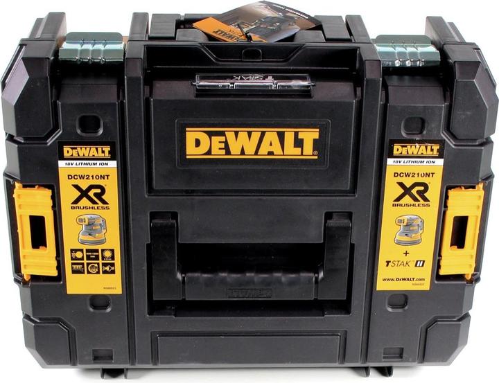 Produktbild DeWalt DCW 210 M2 Akku Exzenterschleifer Brushless 18V 12.000U/min 125mm + 2x Akkus 4,0 Ah + 1x Schn (Exzenterschleifer)