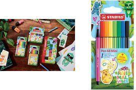 Actual product image STABILO Pen 68 Mini Animal Vibes,8er (8x)