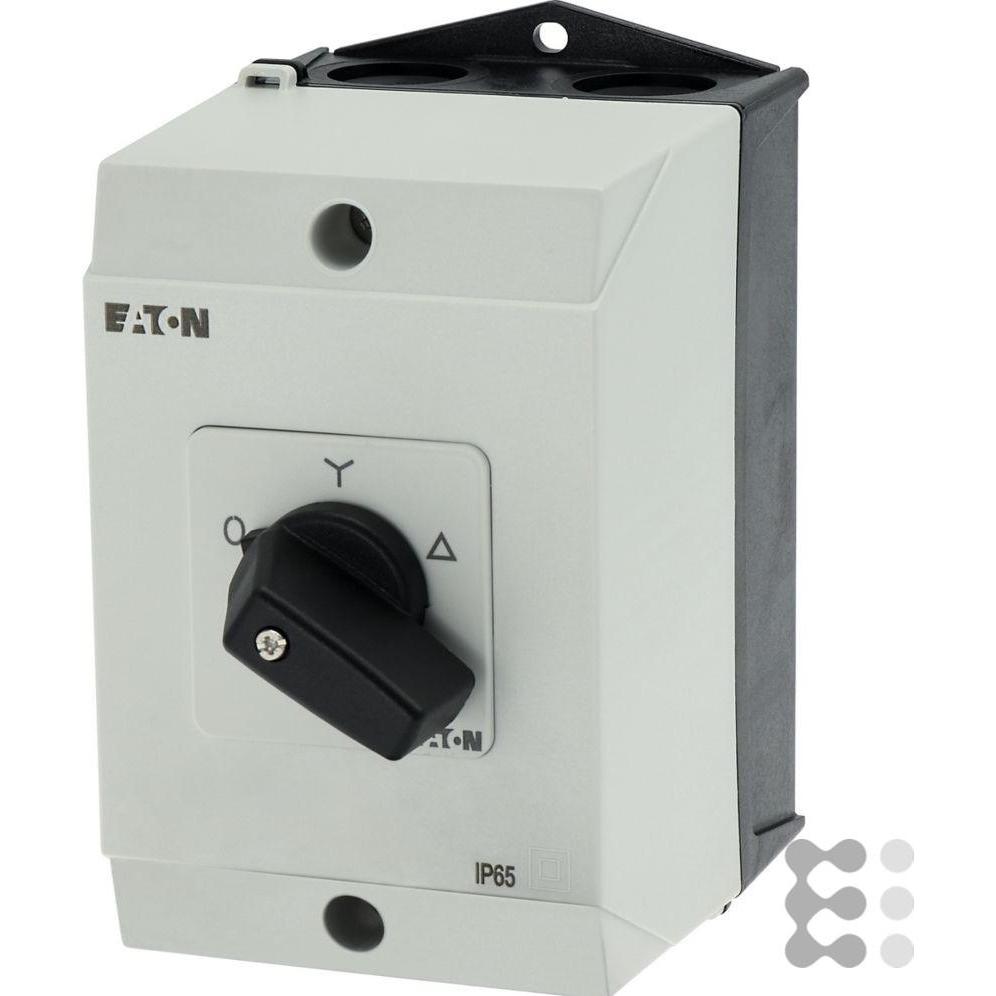 Eaton T0-4-8410/I1 Stern- 207140 Dreieckschalter Kont8 20A 0-Y-D 60°, Taster + Schalter, Schwarz, Weiss