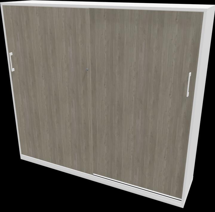 Holzdekor grau mit Struktur, Weiss