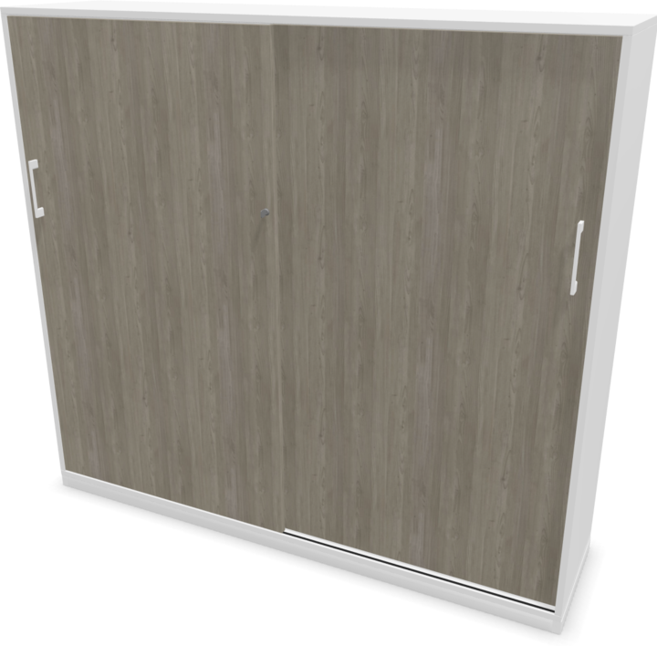 Décor bois gris avec structure, Blanc