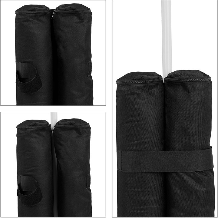Actual product image Relaxdays Gazebo Weights, Pack of 4 (27 cm, 12 cm)