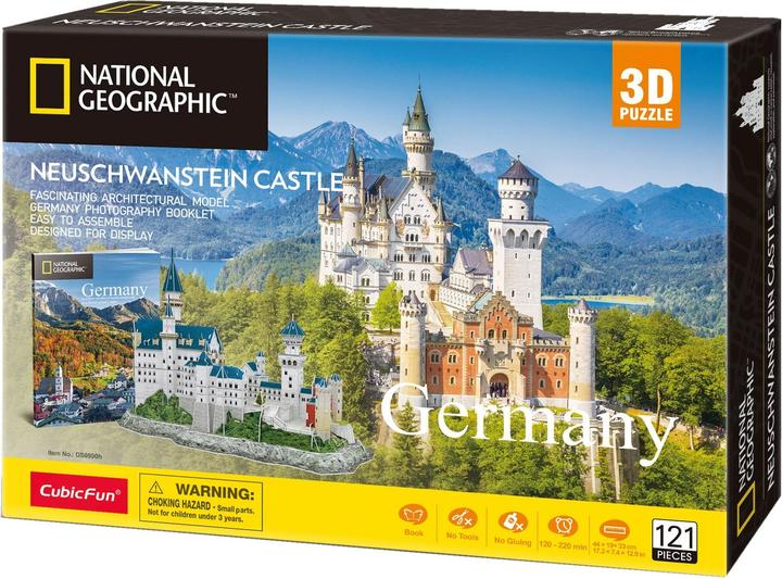 Actual product image Cubicfun 3d Puzzle Neuschwanstein Castle (121 pieces)