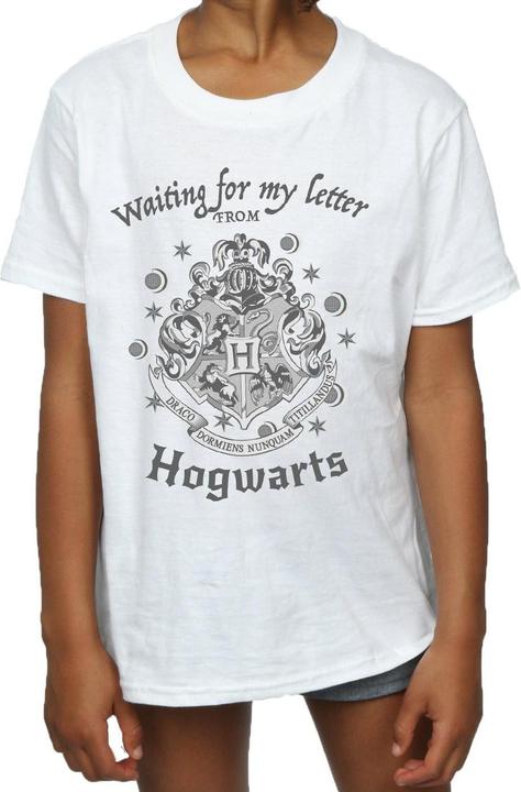Immagine prodotto Maglietta in cotone delle ragazze Waiting For My Letter Hogwarts Crest (116)