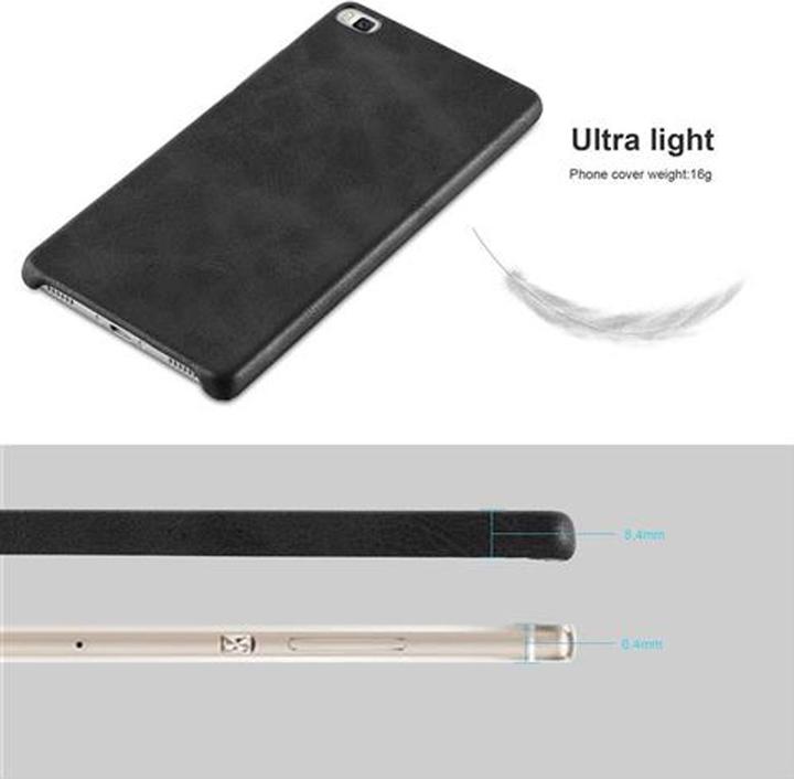 Image du produit Cadorabo Couverture rigide en similicuir avec structure (Huawei P8)