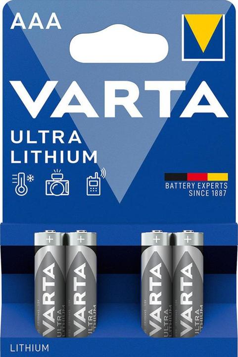Varta ULTRA Lithium (4 Pcs., AAA, 1100 mAh)