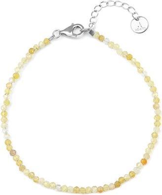 Agato Mineral Bracelet With Yellow Opal Pol-B20/21l