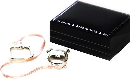 Actual product image Nordisk Design pink, silver-plated, tarnish-protected