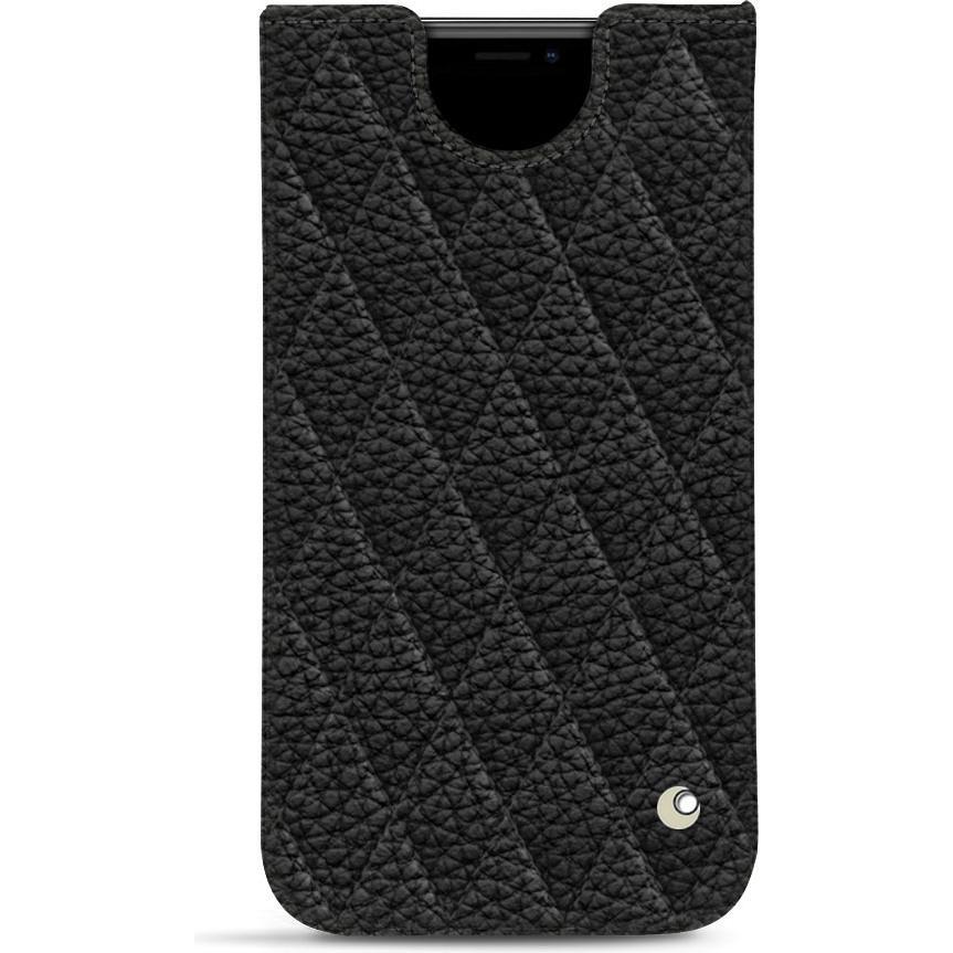 Noreve Lederschutzhülle (Apple iPhone 11 Pro Max), Smartphone Hülle, Schwarz