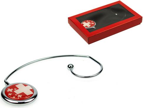 Immagine prodotto Nordisk Design Ciondolo a forma di borsa con croce svizzera, diametro 4,5 cm, ver