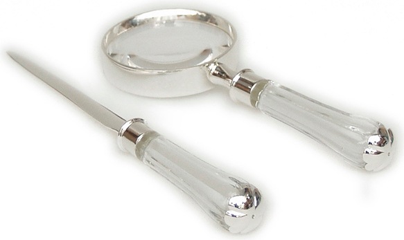 Nordisk Design Set Brieföffner und Lupe