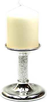 Actual product image Nordisk Design Candlestick crystal, height 12 cm, silver-plated, tarnish-protected