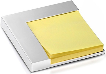 Immagine prodotto Nordisk Design Porta post-it, 10x10 cm, placcato in argento, protetto dall'ossidazione (10 x 10 cm)