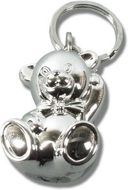 Actual product image Nordisk Design Keyring bear, silver-plated, tarnish-protected