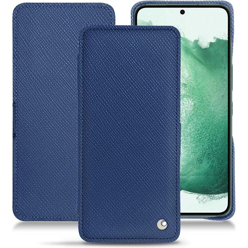 Thumbnail - Noreve Lederschutzhülle horizontal (Samsung Galaxy S22+ 5G), Smartphone Hülle, Blau