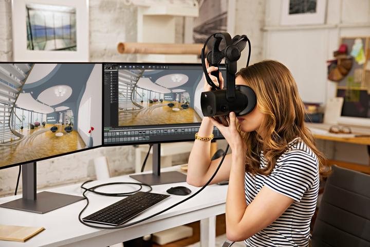 Actual product image HP Reverb G2 V2 VR system incl. 2 motion controllers