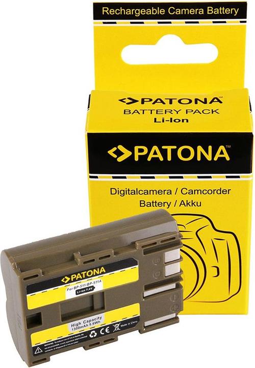 Actual product image Patona Canon BP-511 (Camera battery)