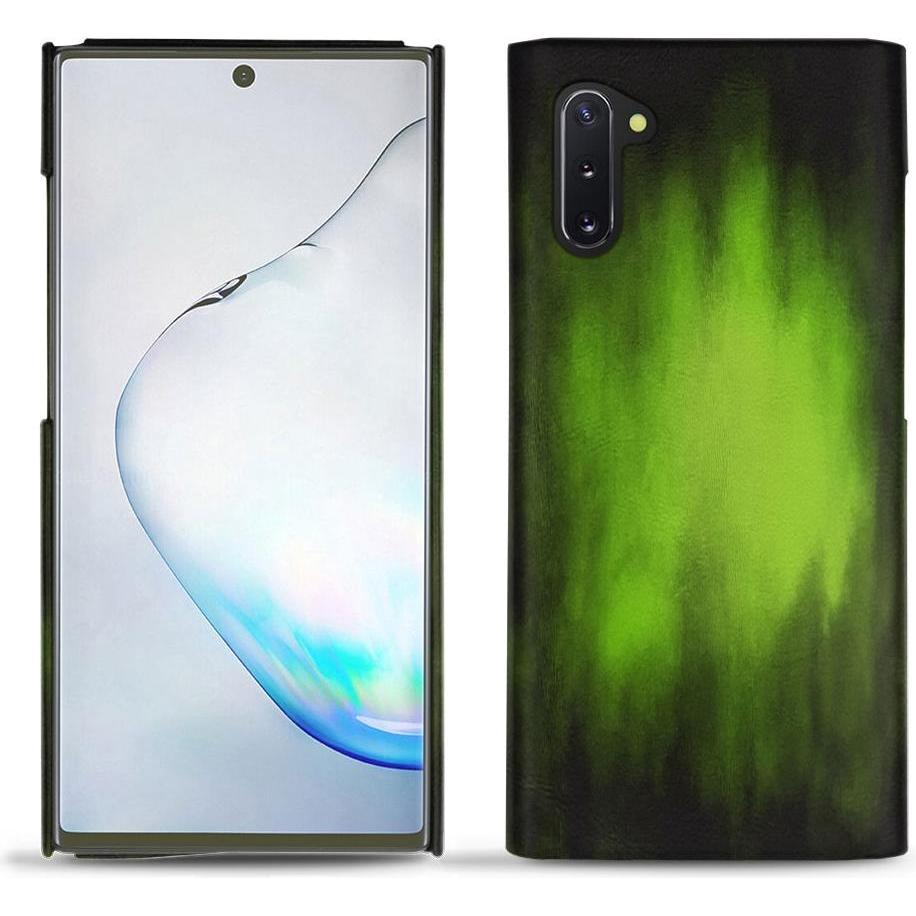 Noreve Lederschutzhülle (Samsung Galaxy Note 10), Smartphone Hülle, Grün
