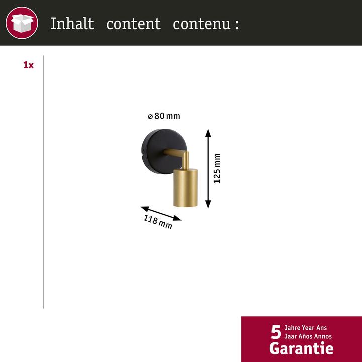 Actual product image Paulmann Ravi wall light (E27)