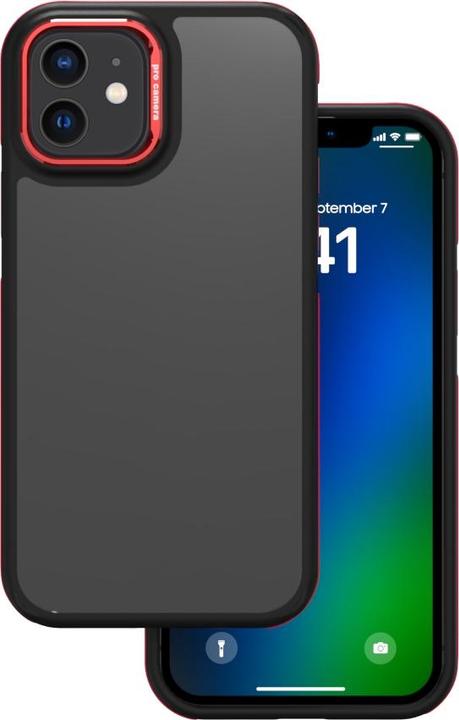 Productafbeelding OEM Crystal Black hoesje voor iPhone 12 / 12 Pro 6,1" rood (Apple iPhone 12)