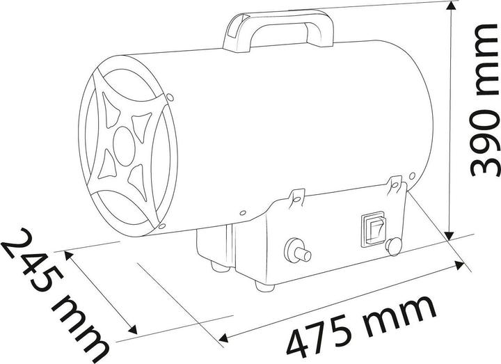 Actual product image Neo Tools Gas heating (1500 W)