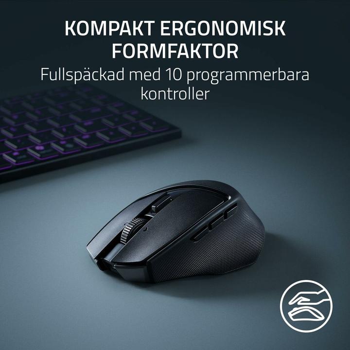 Actual product image Razer Basilisk Mobile Schwarz - Portable Ergonomische Gaming Maus (Cable, Wireless)