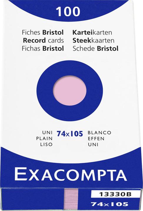 Actual product image Exacompta Index cards (74 x 105 mm, 205 g/m², 100 x)