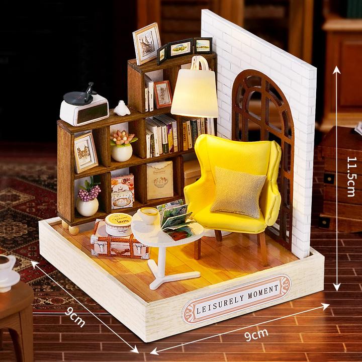 Produktbild Activity Board Puppenhaus Miniaturhaus für Anfänger zum Bauen, Miniatur Puppenhaus zum selber bauen