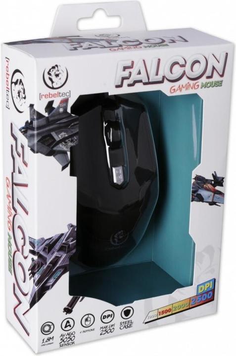 Actual product image Rebeltec gaming mouse FALCON (Cable)