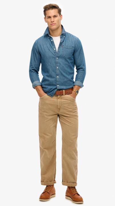 Immagine prodotto Superdry ESSENTIALS L/S DENIM SHIRT Heren Overhemd (XXL)