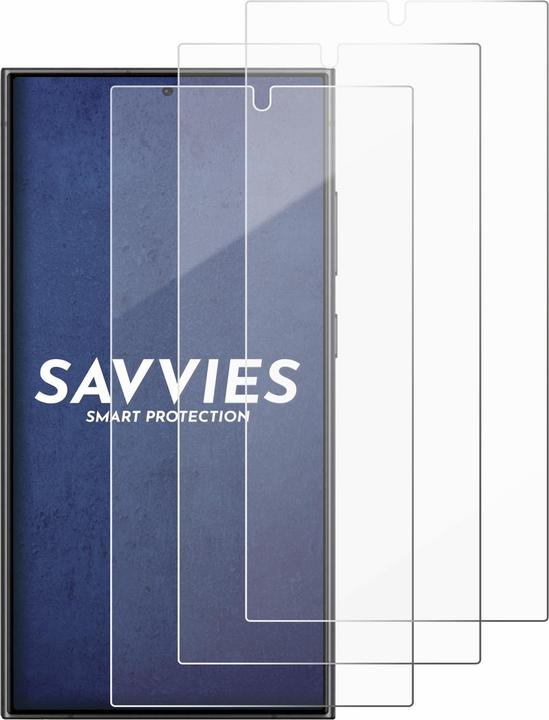 Produktbild Savvies Panzer Schutzglas für Samsung Galaxy S24 Ultra Schutzfolie Displayschutz Display Schutz Glas Folie (3 Stk., Samsung Galaxy S24 Ultra)