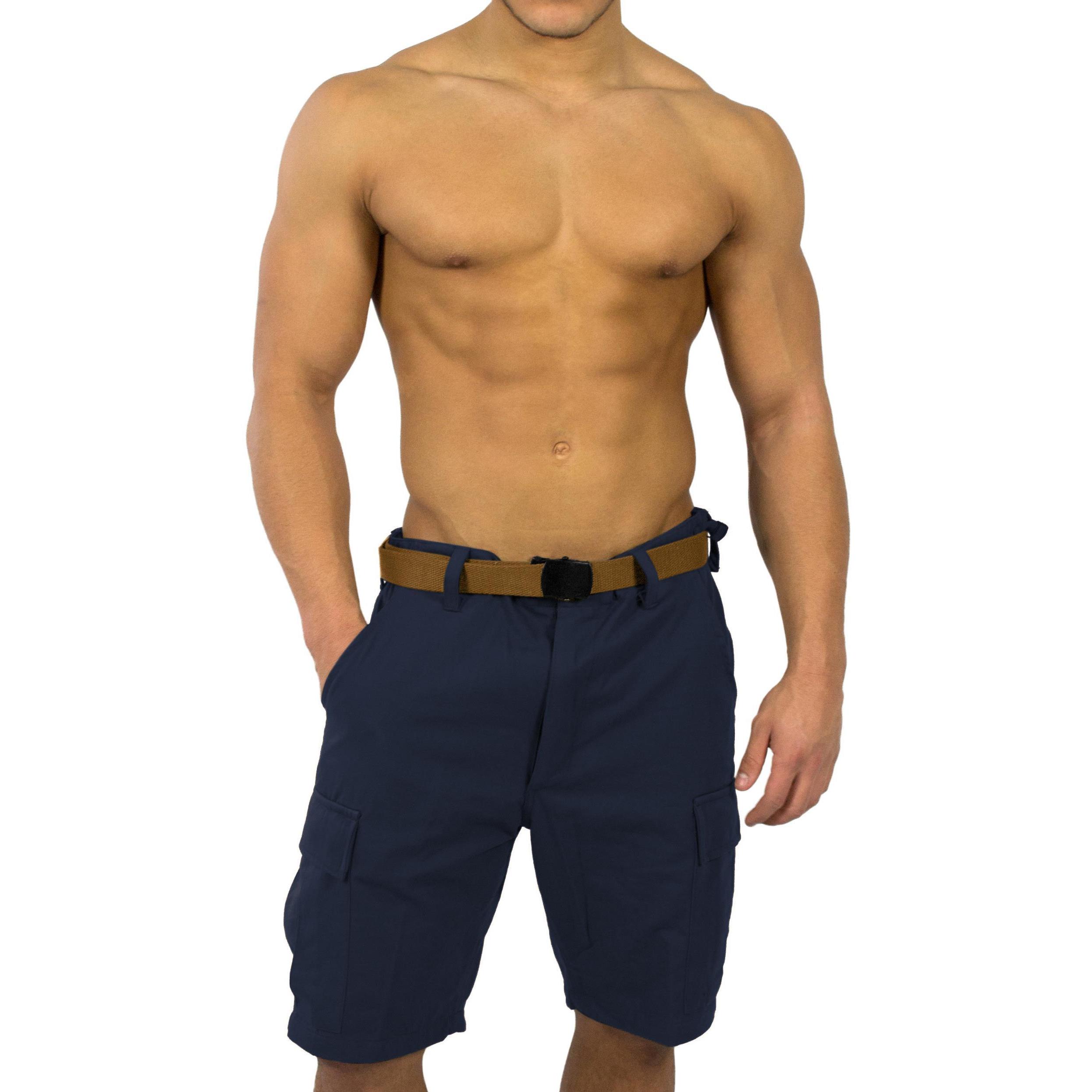 Normani, Herren, Shorts, Herren BDU Shorts Dasht - 8480, Blau, (L)