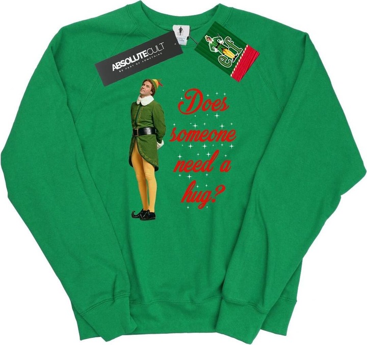 Actual product image Elf Womens/Ladies Hug Buddy Sweatshirt (XL)