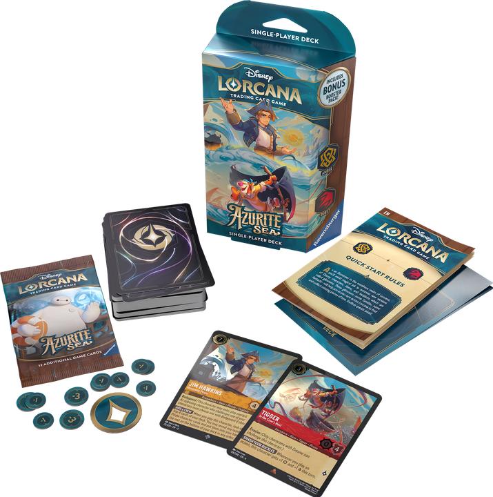 Actual product image Disney Lorcana Trading Card Game: Azurite Sea - Amber and Ruby Deck (English) (English, Deck)