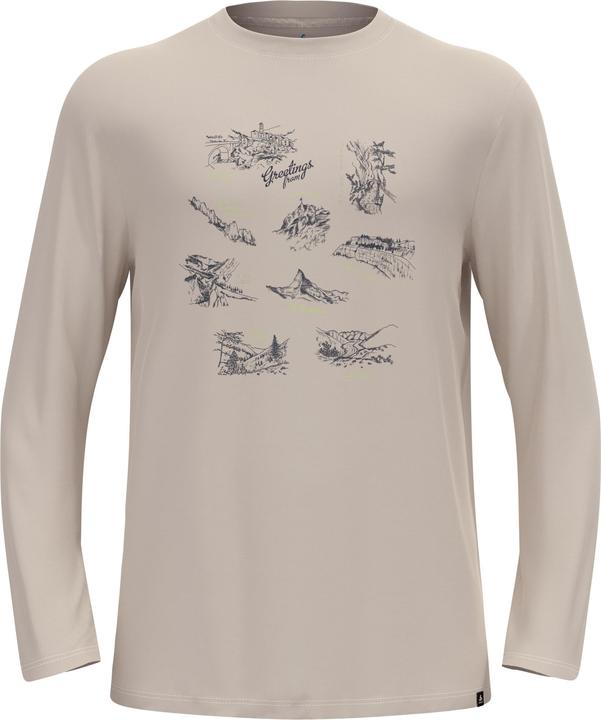 Actual product image Odlo T-shirt crew neck l/s MERINO 200 TOURIST (S)