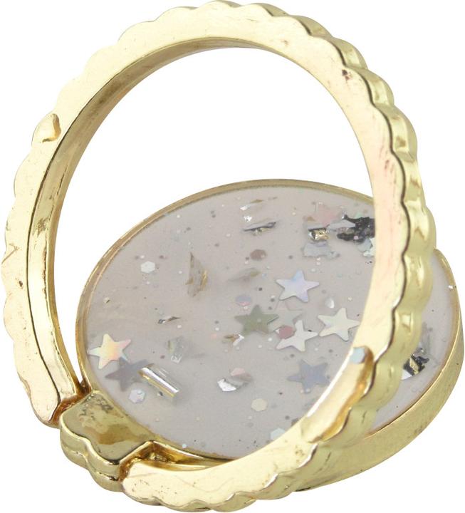 Produktbild PhoneLook Hülle Gummi silberner Pailletten mit Ring (Apple iPhone 11)