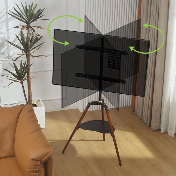 Produktbild Techly EFB TV Standfuss fur LCD/LED/Plasma TV 81,28cm 32Zoll - 165,1cm 65Zoll mit Dreibein Fuss und (65", 32 kg)