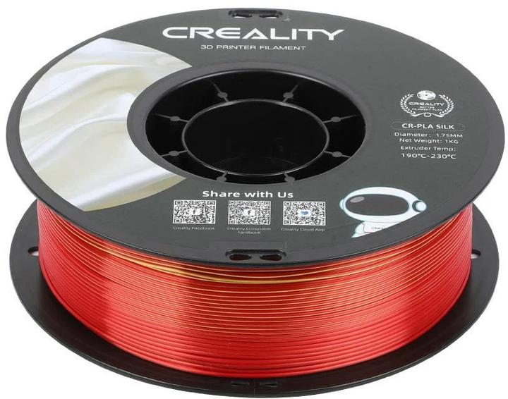 Immagine prodotto Creality Filamento PLA, Silk Gold, 1,75 mm, 1 kg (PLA, 1.75 mm, 1000 g, Oro, Rosso)