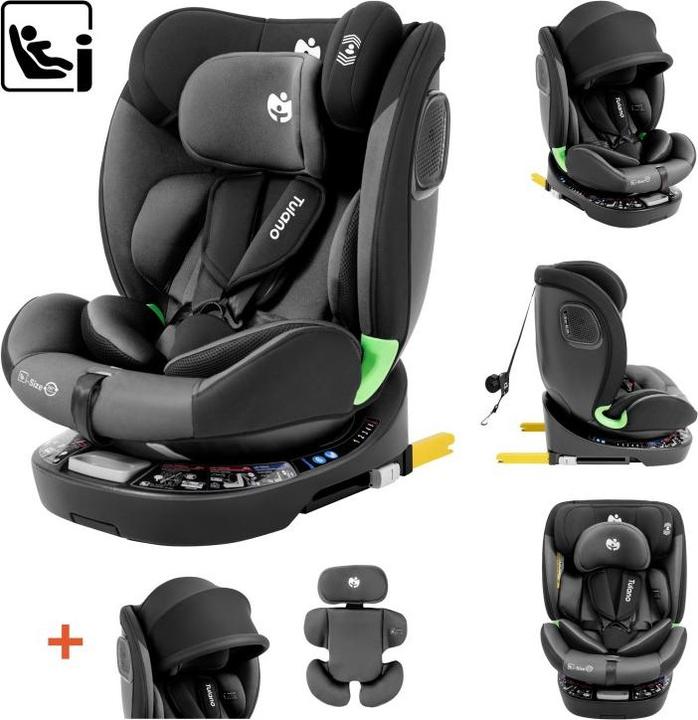 Productafbeelding Tulano Loom 35 Schwarz Grau Autositz (Kinderzitje)