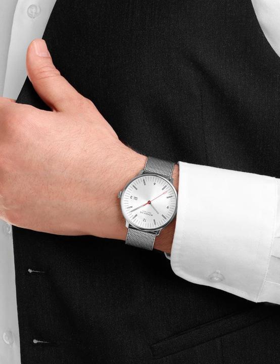 Produktbild Mondaine MLE.41210.SM Herrenuhr Doppio 41mm (Swiss Made, Analoguhr, 41 mm)