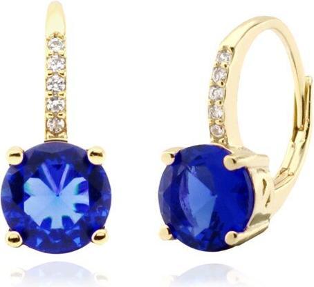 Immagine prodotto JVD Splendidi orecchini placcati in oro con zirconi blu SVLE0853XH2GM00